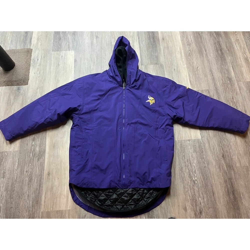 Nike Minnesota Vikings NFL Team Down Filled Sideline Football Coat Parka L